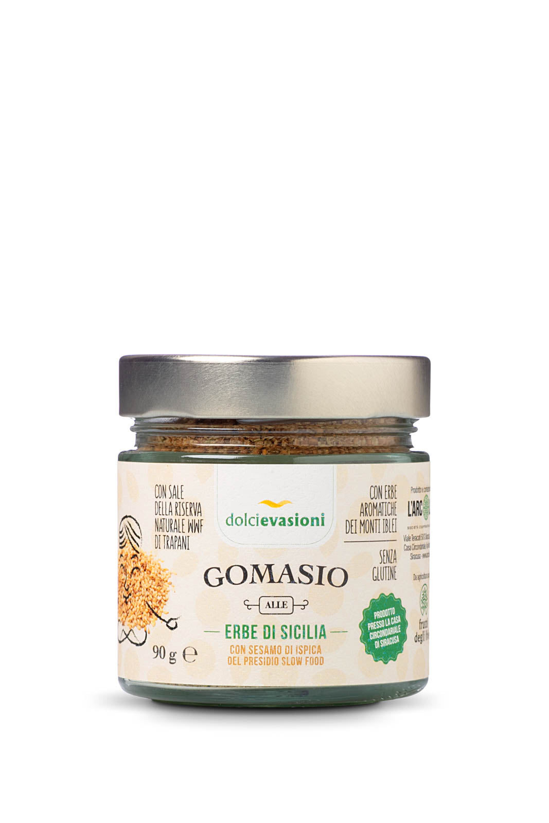 Gomasio alle erbe con sesamo di Ispica