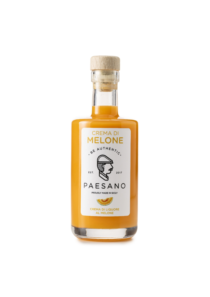 Cantaloupe melon liqueur cream